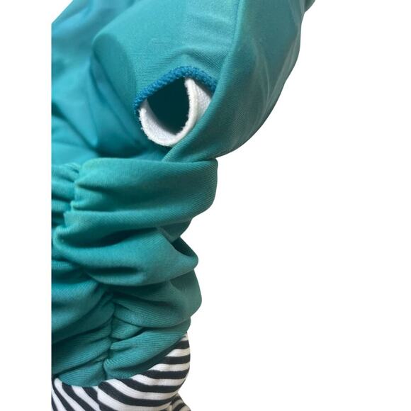 CUPSHE HALTER SWIMMING SUIT ONE PIECE KEEPING YOU ACCOMPANIED STRIPED SZ L BEACH - Picture 11 of 13